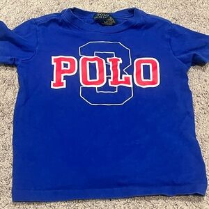 Ralph Lauren Kids Blue Tee with Red Accents
